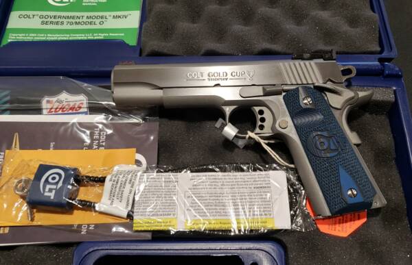 Colt Gold Cup Trophy lite 5in SS 05073GCL 38super