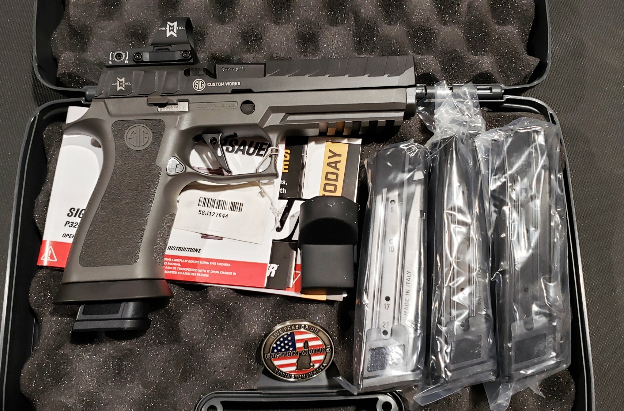 Sig 320 X5 Max Gray 9mm 4mags 320x5 9 Maxm Nib Ellis County Firearms