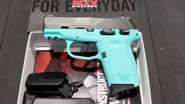 Sccy CPX1 Cyan-blk safety CPX-1CBSBG3 9mm