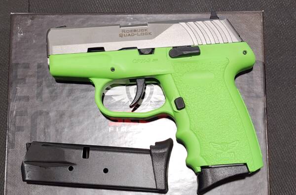 Sccy CPX3 Lime Green-SS CPX-3TTLG 380auto